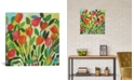 iCanvas "Tulip Garden" By Kim Parker Gallery-Wrapped Canvas Print - 26" x 26" x 0.75"